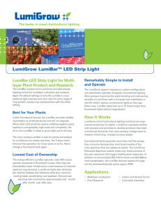 LumiGrow LumiBar™ LED Strip Light