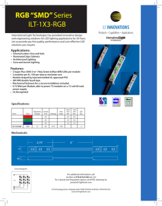 ILT RGB LED Cutsheet - International Light Technologies