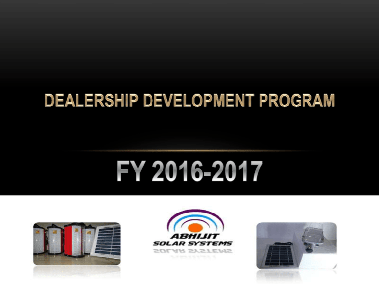 Dealership Development Program