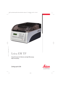 Leica EM TP - Leica Microsystems