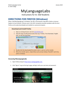 MyLanguageLabs Instructions – Firefox (Windows)