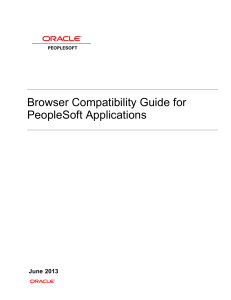 Browser Compatibility Guide for PeopleSoft Applications