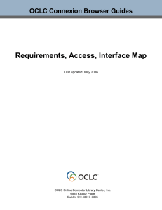Requirements, Access, Interface Map