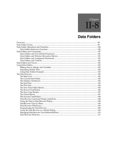 Data Folders