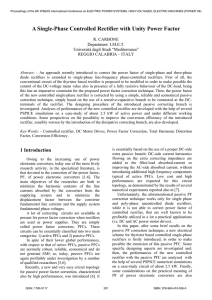 A Single-Phase Controlled Rectifier with Unity Power Factor