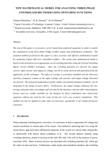 new mathematical model for analysing three