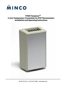 TT859 TemptranTM 2-wire Temperature Transmitter for RTD