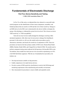 Basics of Electrostatic Discharge