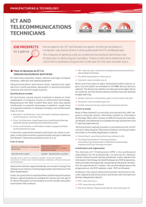 Occupation Outlook | ICT and Telecommunications Technicians