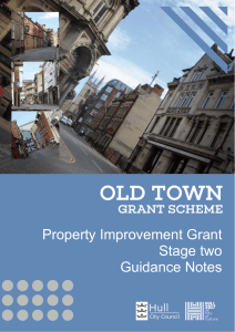 Property improvement grant - guidance notes