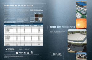 Butler-Cote Finish System Solar - Steel building systems, metal