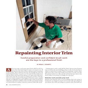 Repainting Interior Trim