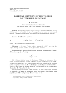 rational solutions of first-order differential equations