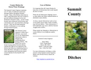 Summit County Ditches