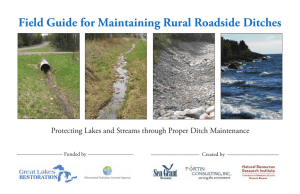 Field Guide for Maintaining Rural Roadside Ditches