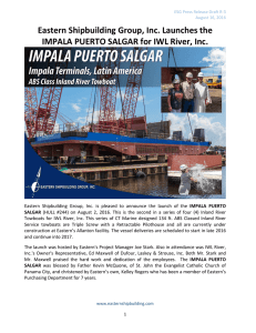 Press Release - Eastern Shipbuilding Group, Inc.