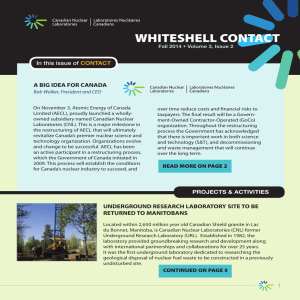 whiteshell contact - Canadian Nuclear Laboratories