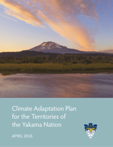 Climate Adaptation Plan for the Territories of the Yakama Nation