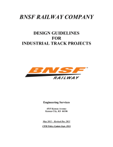 Design Guidelines for Industrial Track Projects