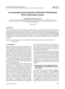 An Automatic Synchronization Method for Distributed Power