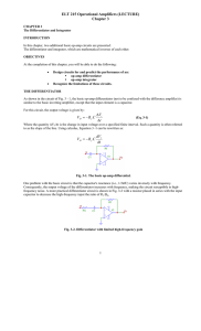 ELT 215 Operational Amplifiers (LECTURE) Chapter 3