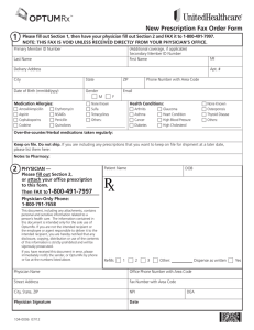 Fax Order Form - City of Tampa