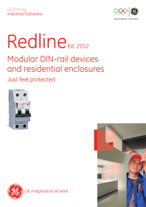 GE - Redline - Modular DIN-rail devices and residential enclosures
