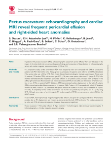 Pectus excavatum: echocardiography and cardiac MRI reveal