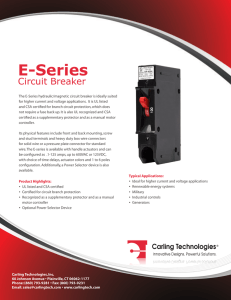 E-Series - Carling Technologies