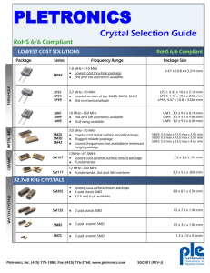 Crystal Selection