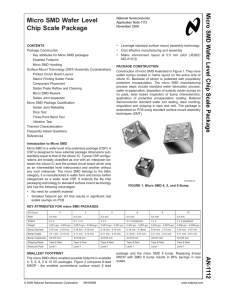 Application Note 1112 Micro SMD Wafer Level Chip Scale Package