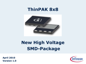 New High Voltage SMD-Package ThinPAK 8x8