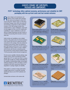 leadless ceramic smt substrates, packages and components