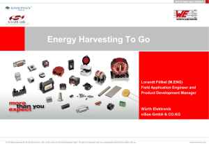 Wurth - Energy Harvesting To Go