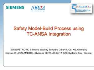 Safety Model-Build Process using TC-ANSA Integration