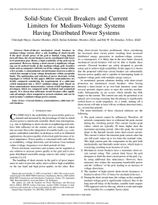 Solid-State Circuit Breakers and Current Limiters for Medium