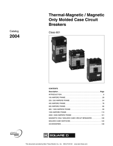 Thermal-Magnetic / Magnetic Only Circuit Breakers - Barr