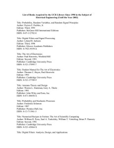 List of Books Acquired by the UCR Library Since 1998
