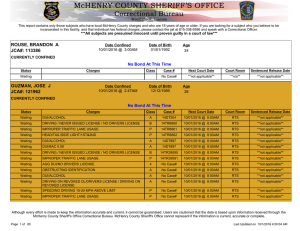 inmate Search By Date - McHenry County Sheriff