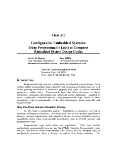 Configurable Embedded Systems