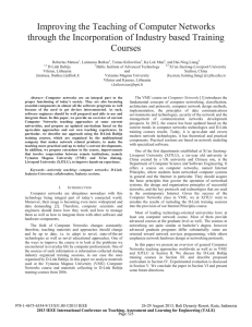 Improving the Teaching of Computer Networks through the