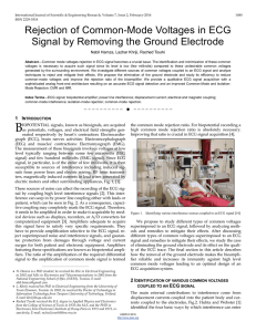 Rejection of Common-Mode Voltages in ECG Signal by Removing