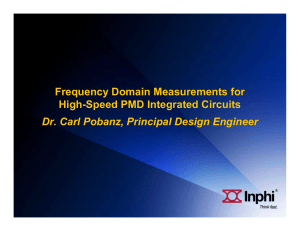 Frequency Domain Measurements for High-Speed PMD