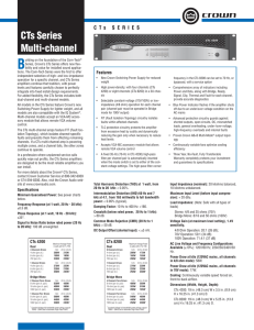 CTs8200A Spec Sheet