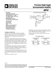 AMP04* Precision Single Supply Instrumentation Amplifier