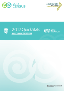 2013 Census QuickStats about greater Christchurch