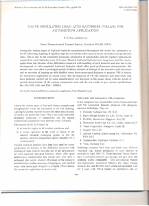 valve regulated lead acid batteries (vrlab) for