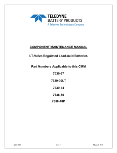 COMPONENT MAINTENANCE MANUAL LT-Valve