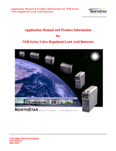 Application Manual and Product Information for NSB Series Valve