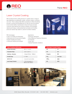 Laser Crystal Coatings